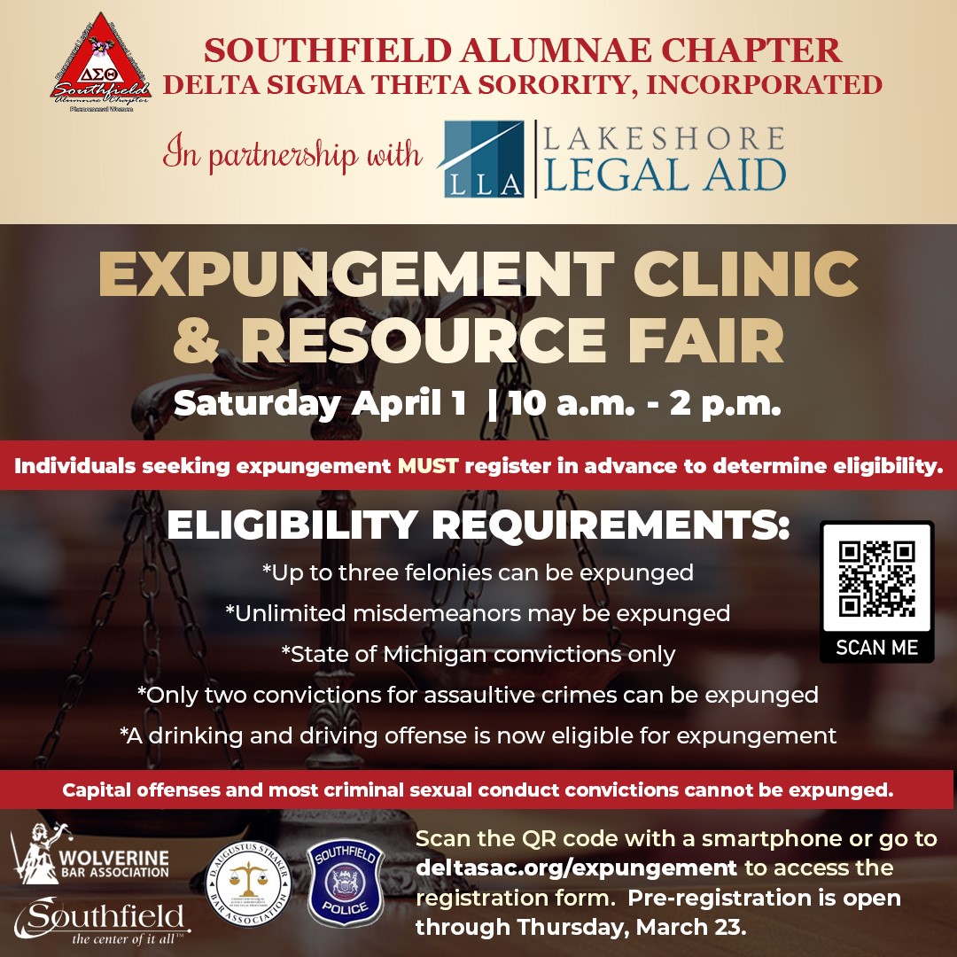 Southfield Expungement Clinic and Resource Fair