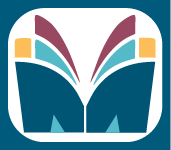 Image of the MLH-Forms logo. It is an abstract image of a book in the shape of a letter "M."