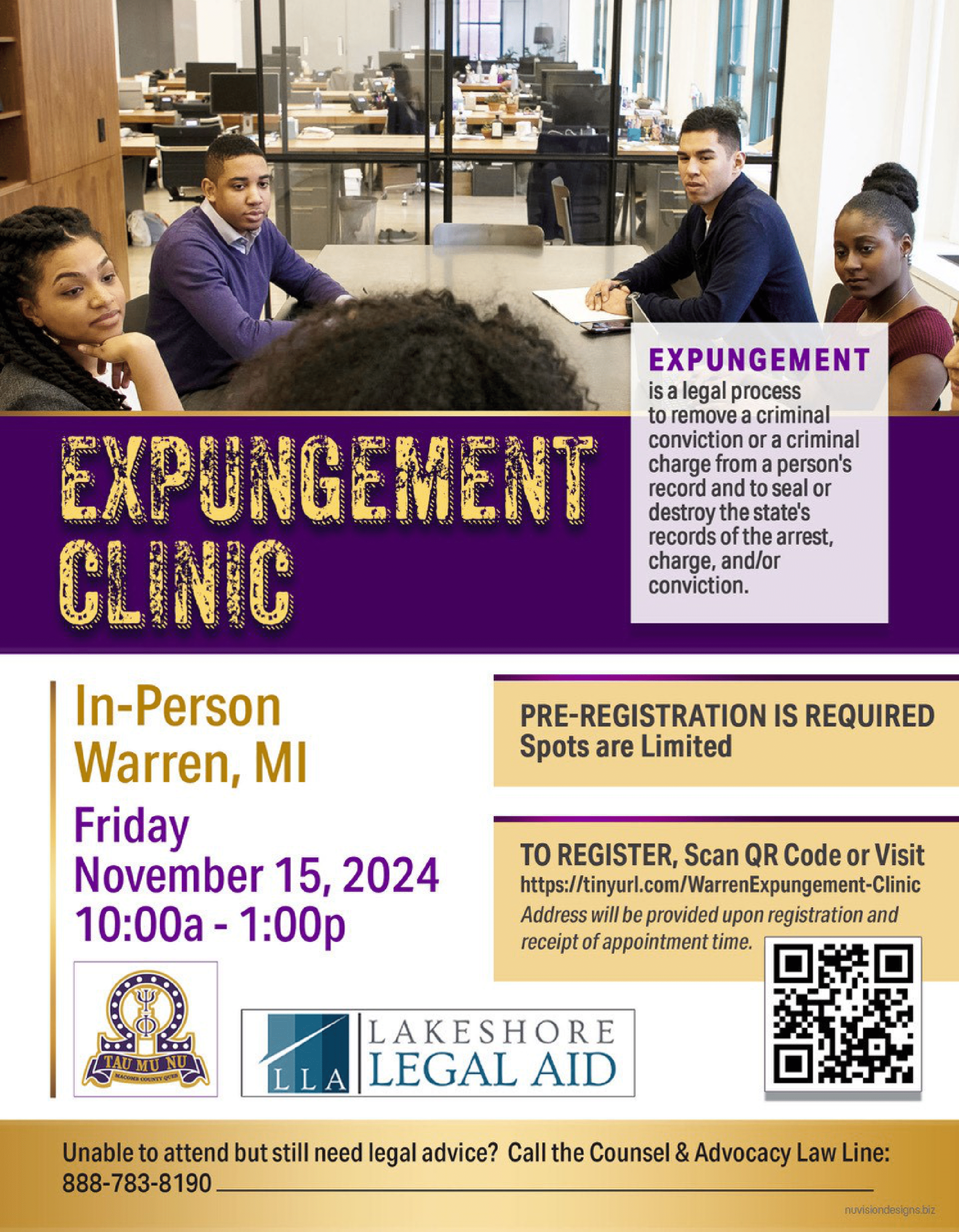 Macomb Co Expungment Clinic 11/15/2024