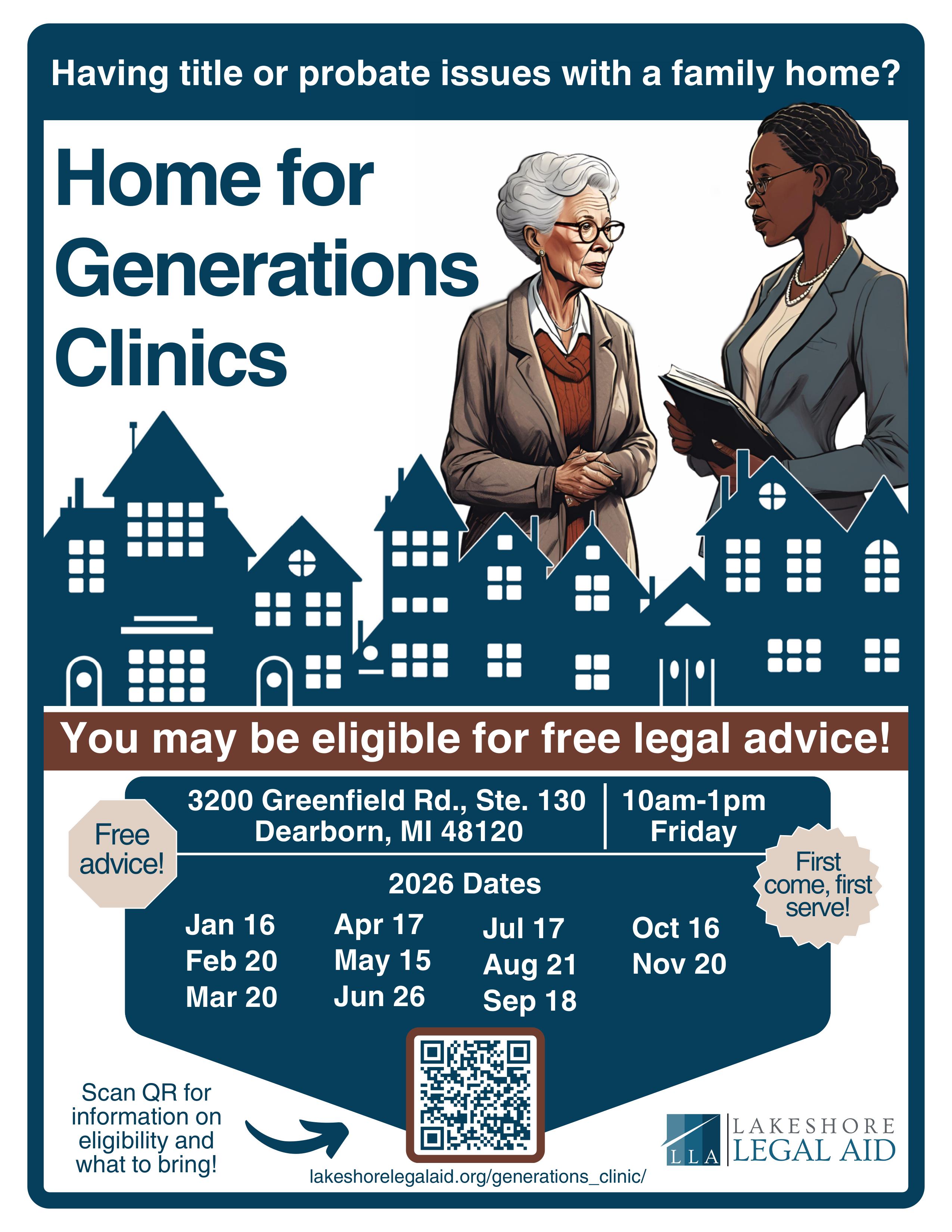 Home for Generations Clinic - 2026