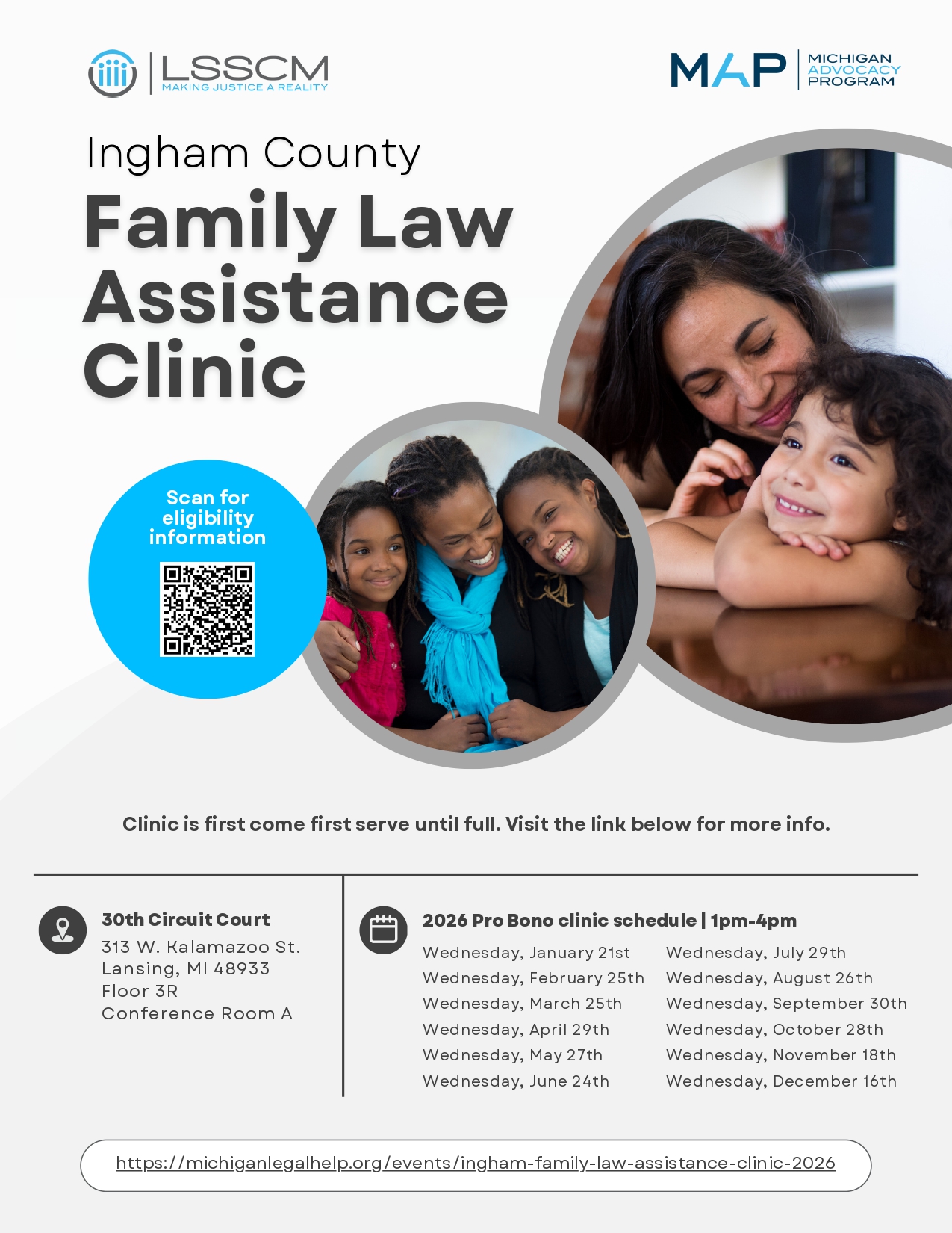 Ingham county Family Law Assistance Clinic - 2026