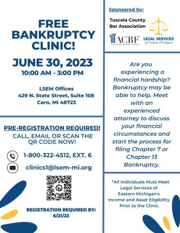 LSEM Bankruptcy Clinic 6-30-23